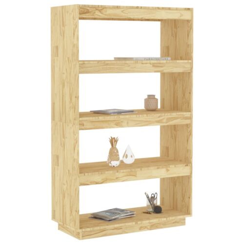 Book Cabinet/Room Divider 80x35x135cm Solid Pinewood - Image 4