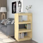 Book Cabinet/Room Divider 60x35x103cm Solid Pinewood