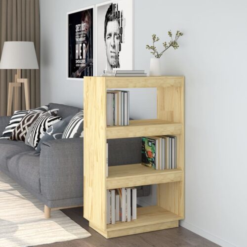 Book Cabinet/Room Divider 60x35x103cm Solid Pinewood