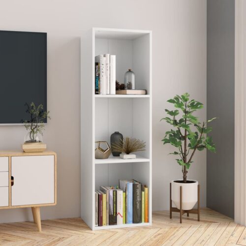 Book Cabinet/TV Cabinet White 36x30x114cm Engineered Wood