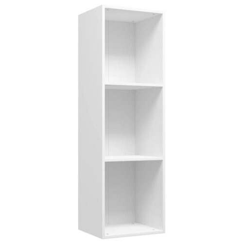 Book Cabinet/TV Cabinet White 36x30x114cm Engineered Wood - Image 2