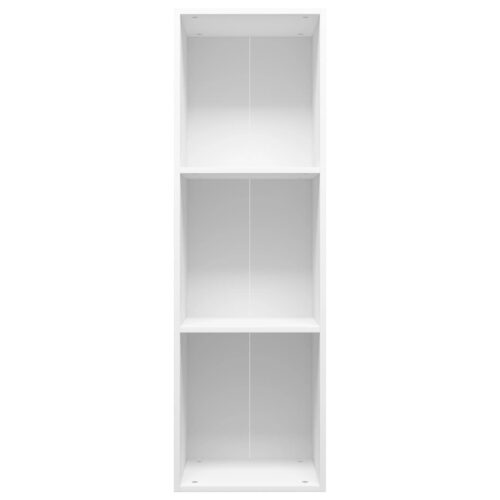 Book Cabinet/TV Cabinet White 36x30x114cm Engineered Wood - Image 4