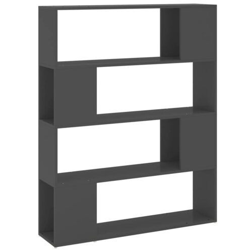 Book Cabinet Room Divider Grey 100x24x124cm - Image 2
