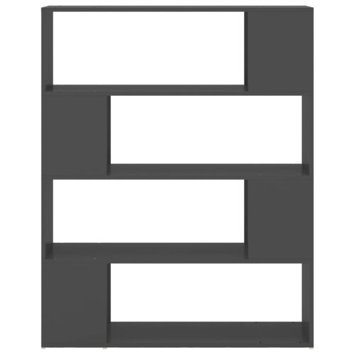 Book Cabinet Room Divider Grey 100x24x124cm - Image 5