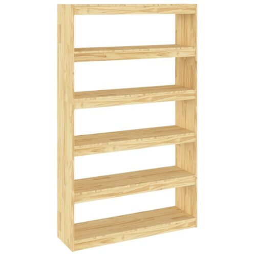 Book Cabinet/Room Divider 100x30x167.5cm Solid Pinewood - Image 2