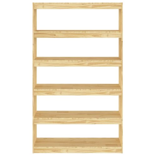 Book Cabinet/Room Divider 100x30x167.5cm Solid Pinewood - Image 5