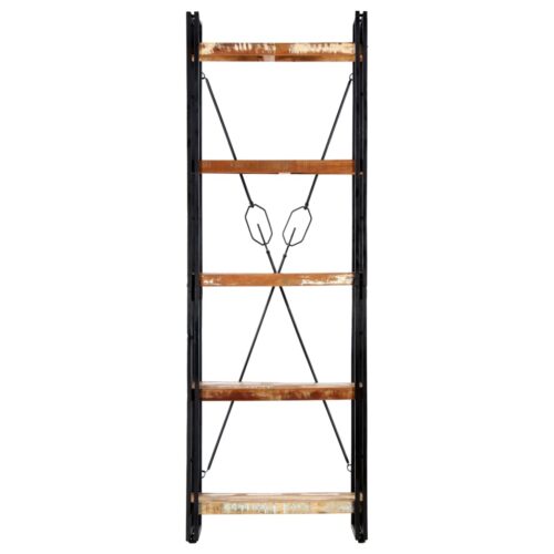 5-Tier Bookcase 60x30x180cm Solid Reclaimed Wood - Image 2