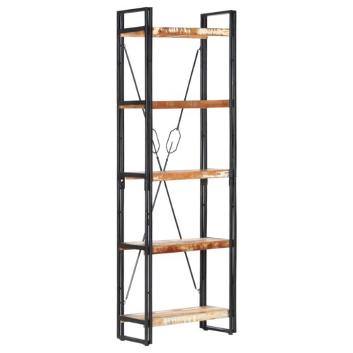 5-Tier Bookcase 60x30x180cm Solid Reclaimed Wood - Image 9