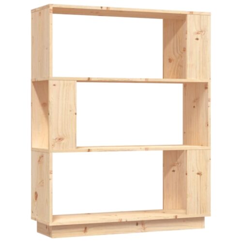 Book Cabinet/Room Divider 80x25x101cm Solid Wood Pine - Image 2