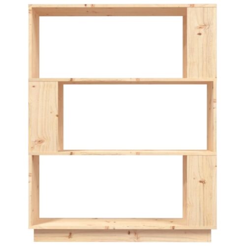 Book Cabinet/Room Divider 80x25x101cm Solid Wood Pine - Image 5