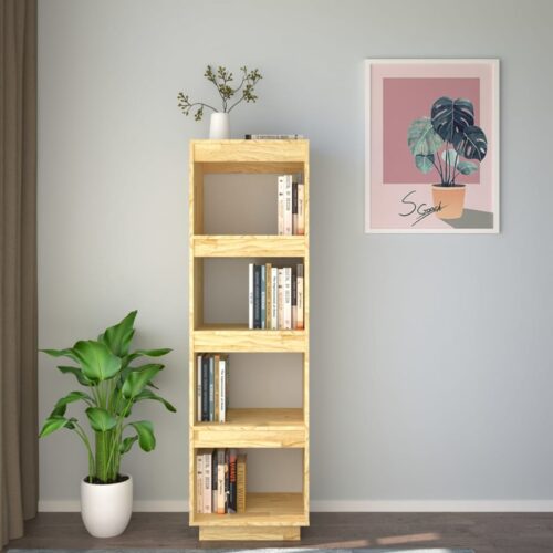 Book Cabinet/Room Divider 40x35x135cm Solid Pinewood - Image 3