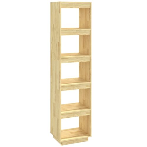 Book Cabinet/Room Divider 40x35x167cm Solid Pinewood - Image 2