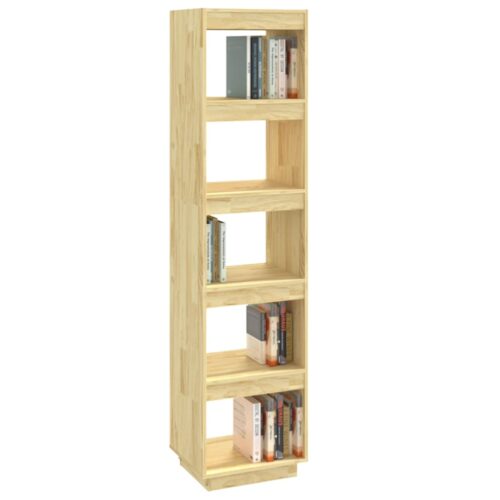 Book Cabinet/Room Divider 40x35x167cm Solid Pinewood - Image 4