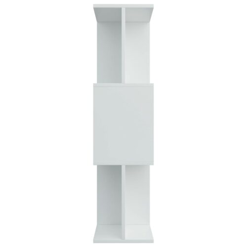 Book Cabinet/Room Divider White 80x24x96cm Engineered Wood - Image 7
