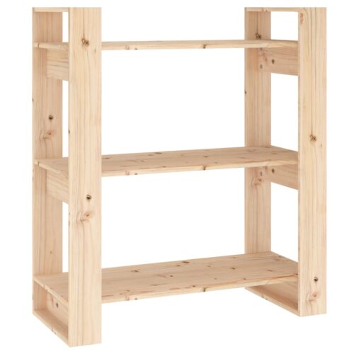 Book Cabinet/Room Divider 80x35x91cm Solid Wood Pine - Image 2