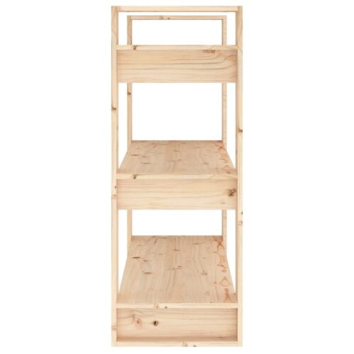 Book Cabinet/Room Divider 80x35x91cm Solid Wood Pine - Image 6
