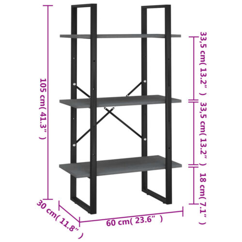 Wooden Bookshelf Display Shelf Book Storage Bookcase Cabinet Stand Rack - Image 8