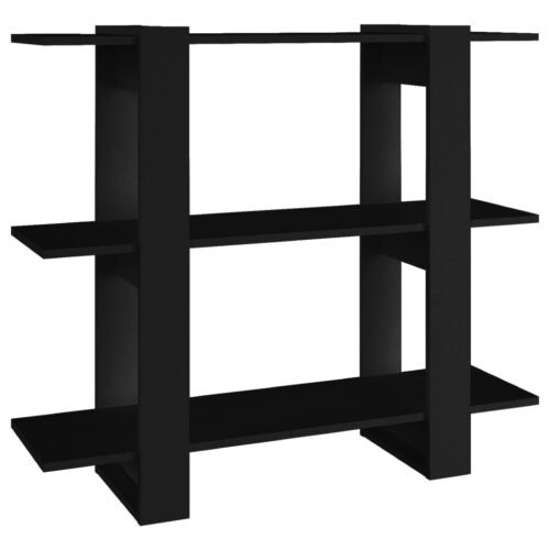 Book Cabinet/Room Divider Black 100x30x87cm - Image 2