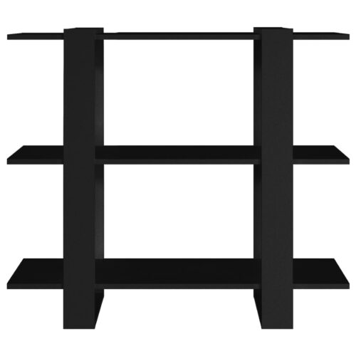 Book Cabinet/Room Divider Black 100x30x87cm - Image 3