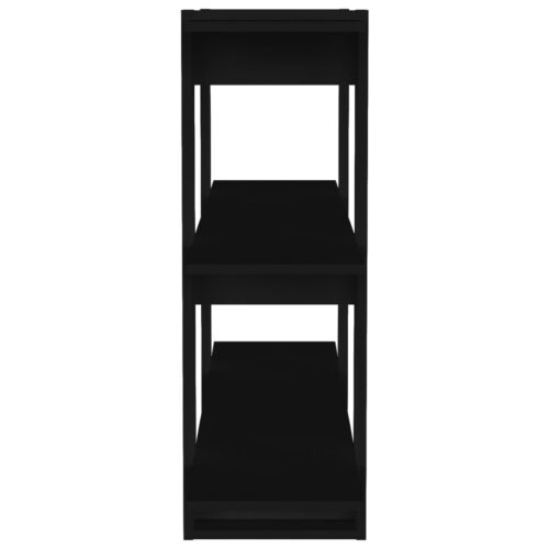 Book Cabinet/Room Divider Black 100x30x87cm - Image 4
