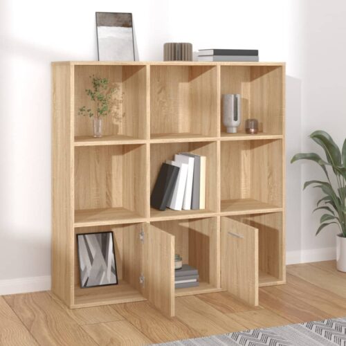 Wooden Bookshelf Display Storage Tier Cabinet Shelf Rack Bookcase Organizer Oak - Image 3