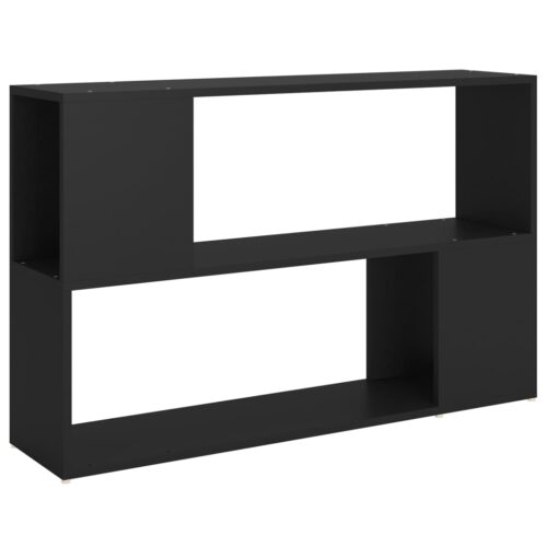 Book Cabinet Black 100x24x63cm Engineered Wood - Image 2