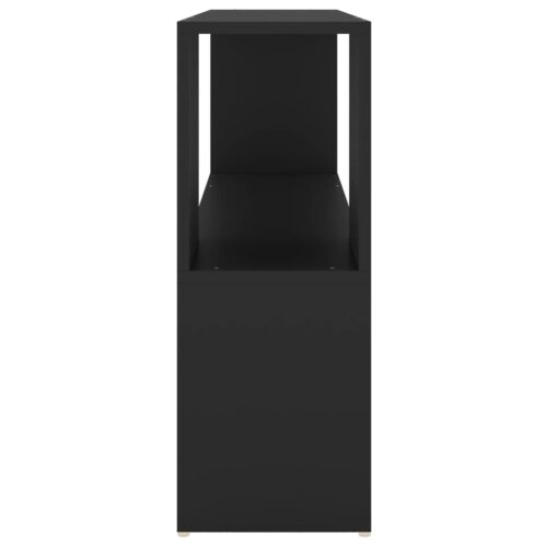 Book Cabinet Black 100x24x63cm Engineered Wood - Image 4