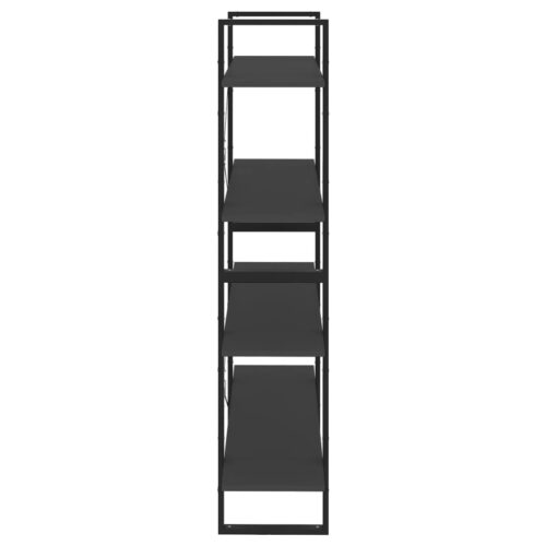 4-Tier Book Cabinet Grey 100x30x140cm Engineered Wood - Image 6