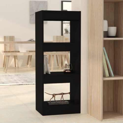 Book Cabinet/Room Divider Black 40x30x103cm Engineered Wood