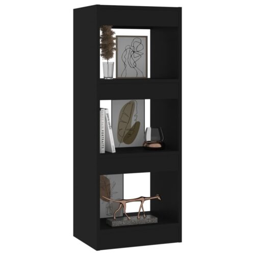 Book Cabinet/Room Divider Black 40x30x103cm Engineered Wood - Image 4