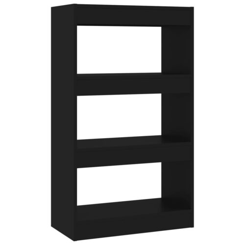 Book Cabinet/Room Divider Black 60x30x103cm Engineered Wood - Image 2