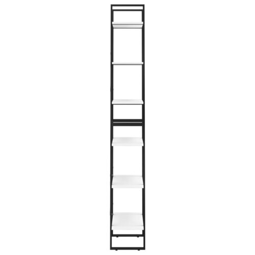Storage Shelf White 60x30x210cm Engineered Wood - Image 6