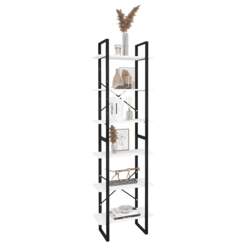 Storage Shelf White 60x30x210cm Engineered Wood - Image 7
