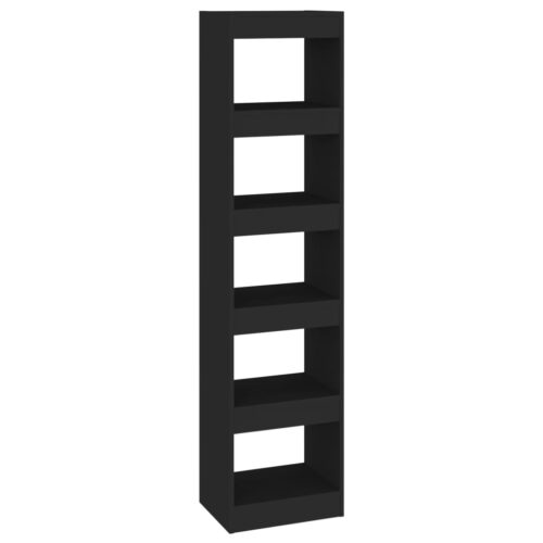 Book Cabinet/Room Divider Black 40x30x166cm - Image 2