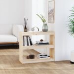 Book Cabinet/Room Divider 80x30x71.5cm Solid Wood Pine