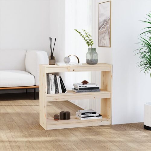 Book Cabinet/Room Divider 80x30x71.5cm Solid Wood Pine