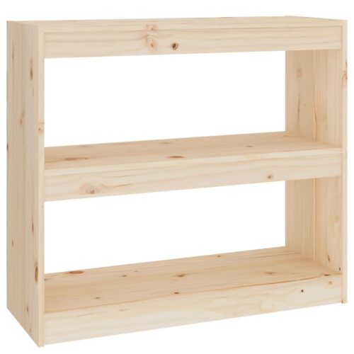 Book Cabinet/Room Divider 80x30x71.5cm Solid Wood Pine - Image 2