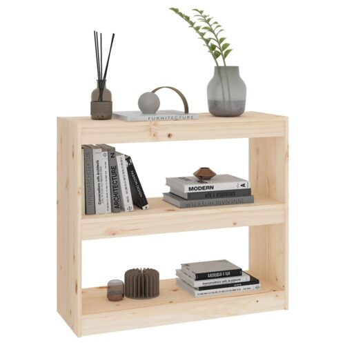 Book Cabinet/Room Divider 80x30x71.5cm Solid Wood Pine - Image 4