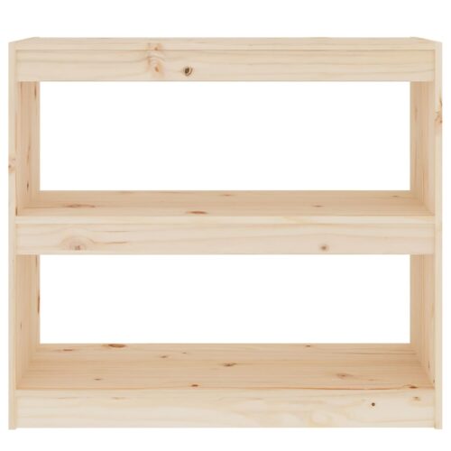 Book Cabinet/Room Divider 80x30x71.5cm Solid Wood Pine - Image 5
