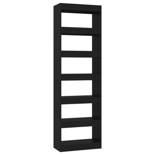 Book Cabinet/Room Divider Black 60x30x198cm - Image 2
