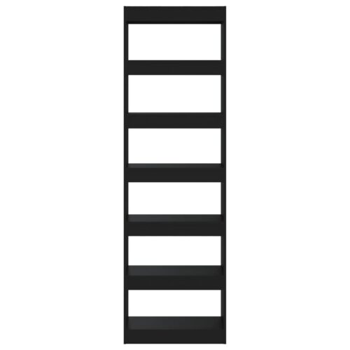 Book Cabinet/Room Divider Black 60x30x198cm - Image 3
