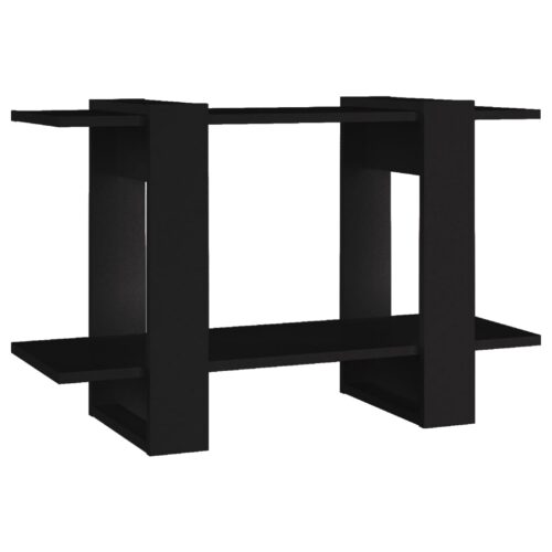 Book Cabinet/Room Divider Black 80x30x51cm - Image 2