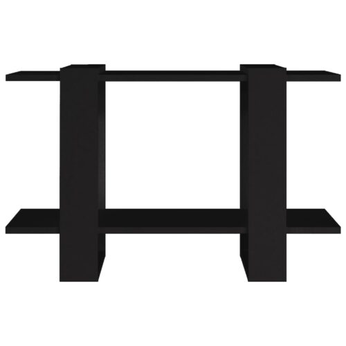 Book Cabinet/Room Divider Black 80x30x51cm - Image 5
