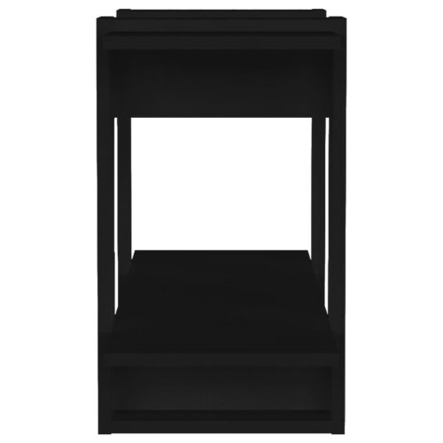 Book Cabinet/Room Divider Black 80x30x51cm - Image 6