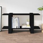 Book Cabinet Black 100x30x51cm Engineered Wood