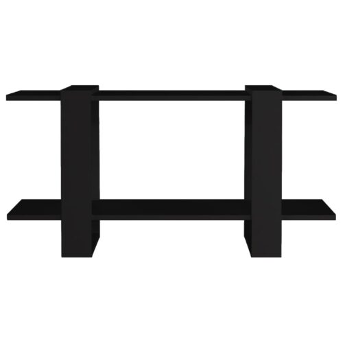 Book Cabinet Black 100x30x51cm Engineered Wood - Image 3