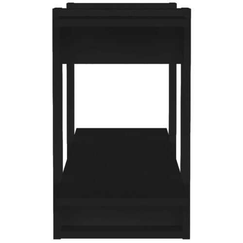 Book Cabinet Black 100x30x51cm Engineered Wood - Image 4