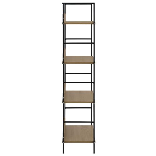 4-Layer Book Shelf Oak 60x27.6x124.5cm Engineered Wood - Image 4