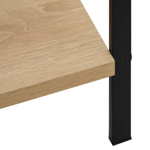 4-Layer Book Shelf Oak 60x27.6x124.5cm Engineered Wood - Image 6