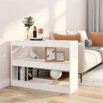 Book Cabinet/Room Divider White 100x30x72cm